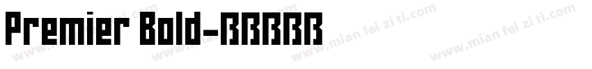 Premier Bold字体转换